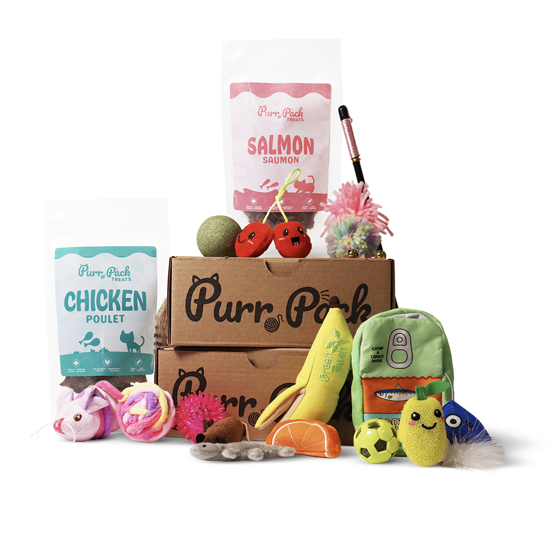 Purr Pack - Abonnement mensuel - Jouets et Gâteries