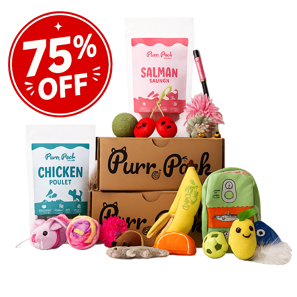 Purr Pack - 12 Month Subscription - Toys & Treats 75% Off 1st Box