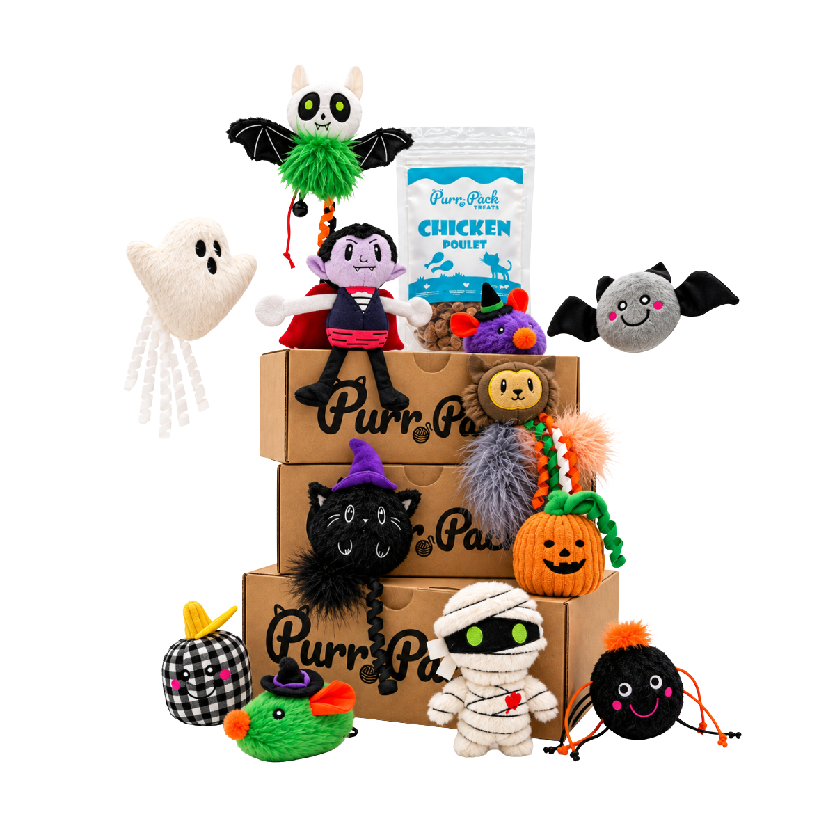 Purr Pack - Abonnement mensuel - Jouets et Gâteries